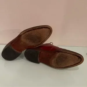 Alberto Guardiani Cognac Cap Toe Oxford Shoes US 10.5 EU43 1/2 Made in Italy EUC Alberto Guardian | Shoes | Alberto Guardiani Cognac Cap Toe  main image 3